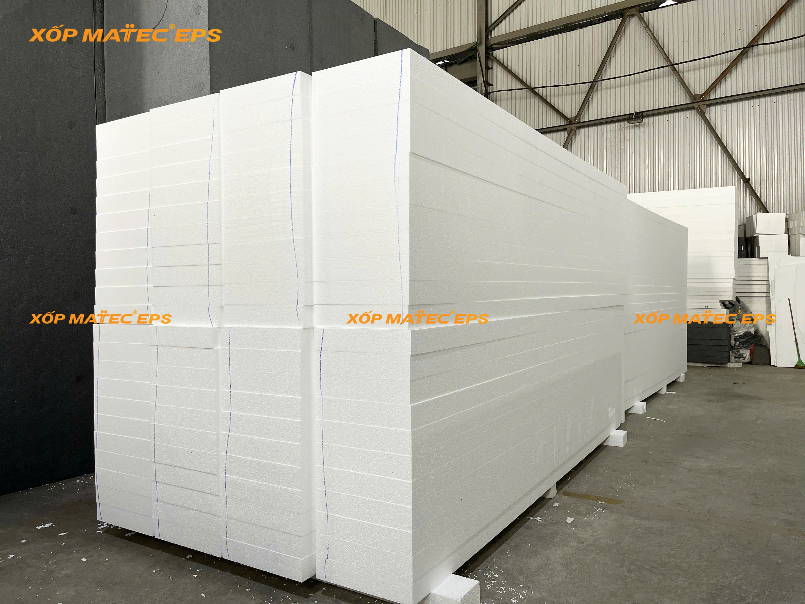 Xốp EPS Chống Cháy Lan Hạt Trắng - Chèn Khe Co Giãn