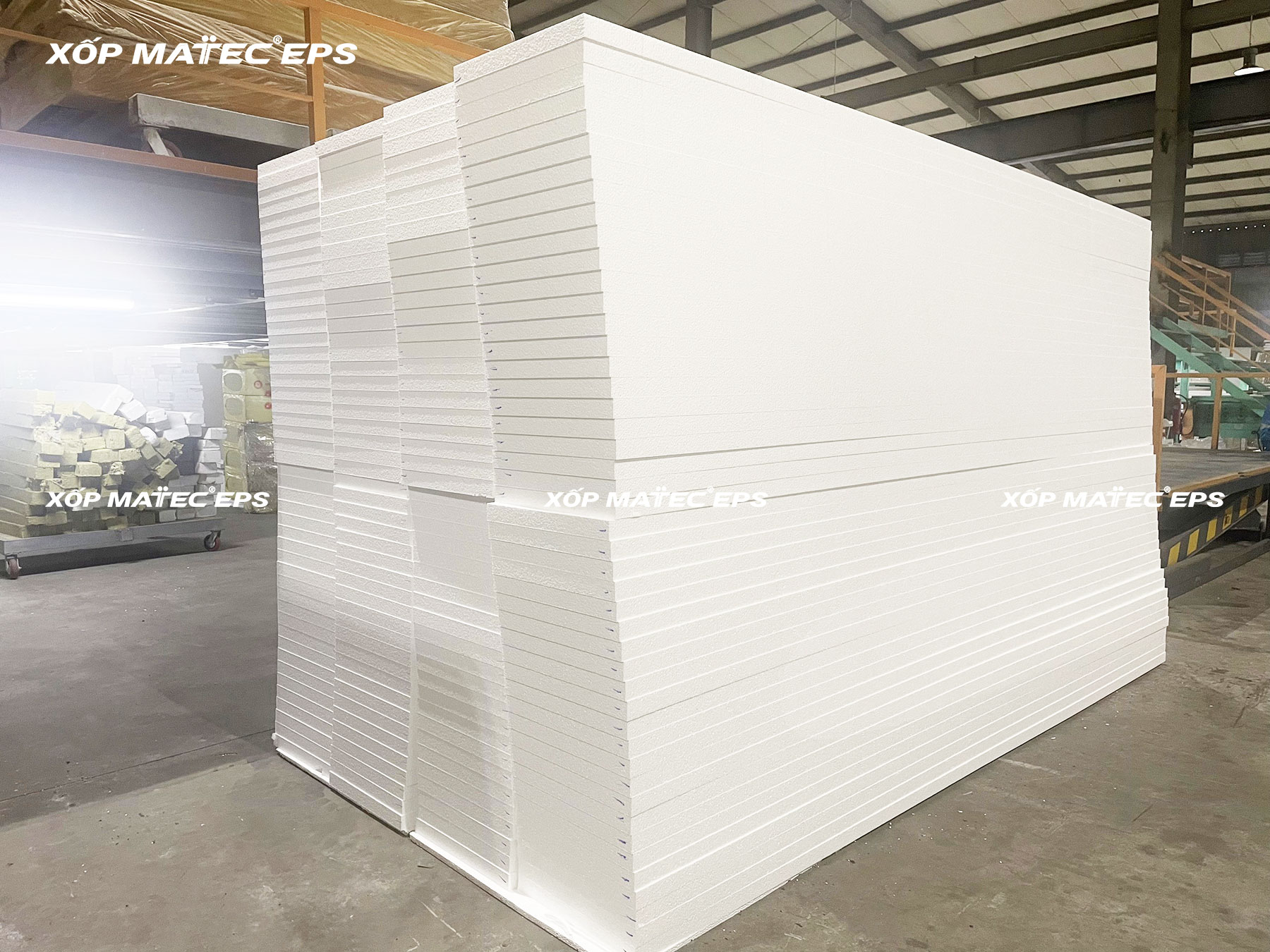Xốp EPS Chống Cháy Lan Hạt Trắng - Chèn Khe Co Giãn